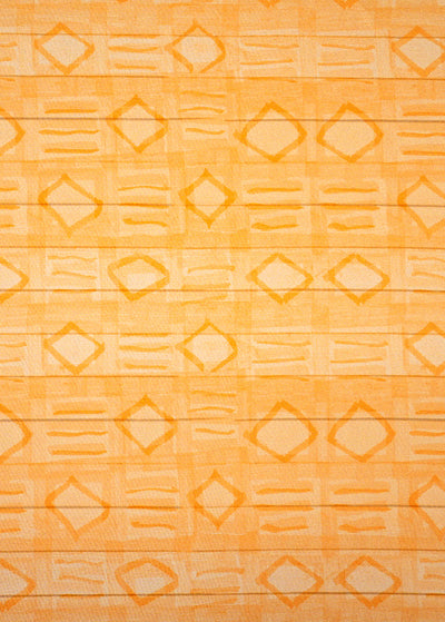 Light Yellow Imported Rayon Fabric with Allover Abstract Print 14230