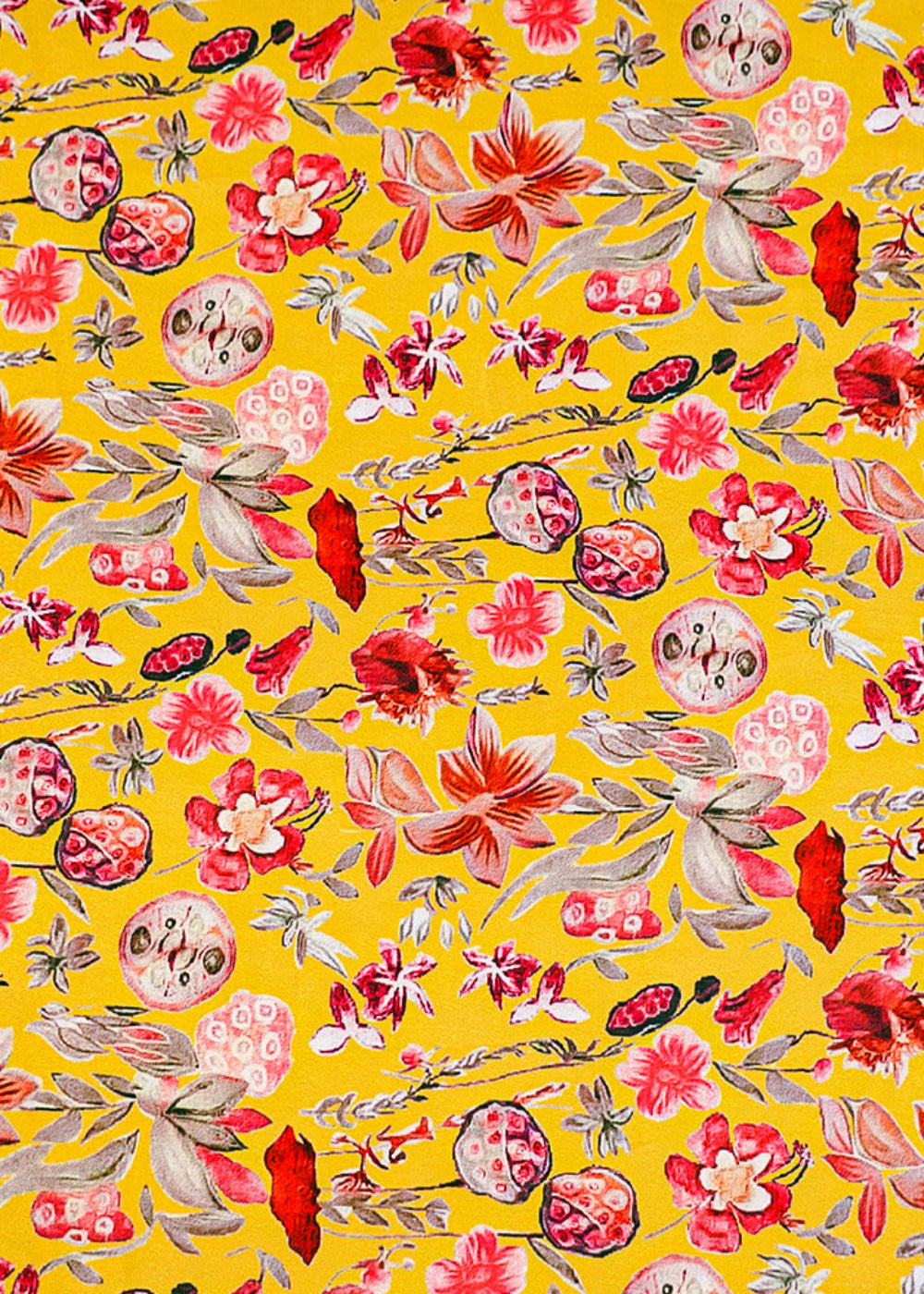 Mustard-Georgette-Satin-Fabric-All-Over-Abstract-Print-14304
