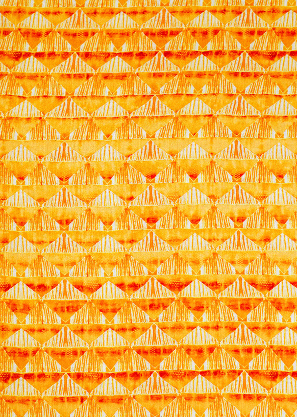 Yellow-Linen-Satin-Fabric-with-Allover-Geometric-Pattern-14419