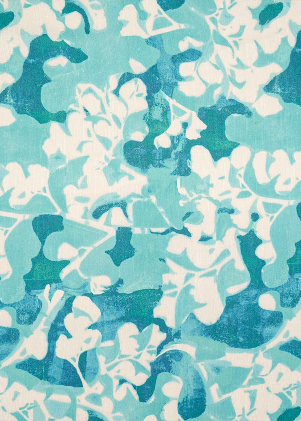 Aqua-Blue-Linen-Satin-Fabric-with-Allover-Abstract-Motifs-Print-14430