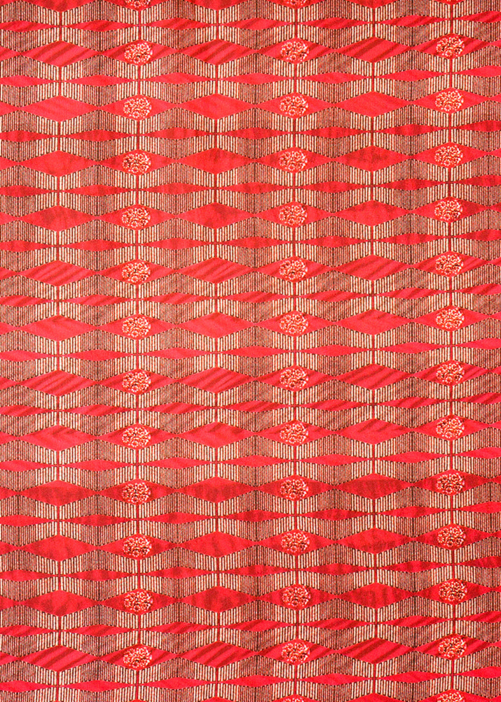 Deep-Red-Linen-Satin-Fabric-with-Allover-Abstract-Print-14501