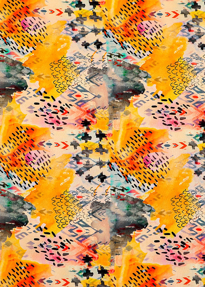 Mustard-Natural-Crepe-Fabric-with-Allover-Abstract-Print-14521