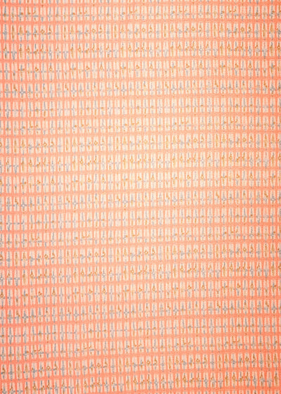 Light Pink Crepe Fabric with Allover Self Print 14598