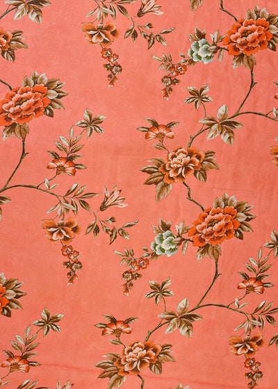Gajri Organza Fabric with All Over Floral Print 14639