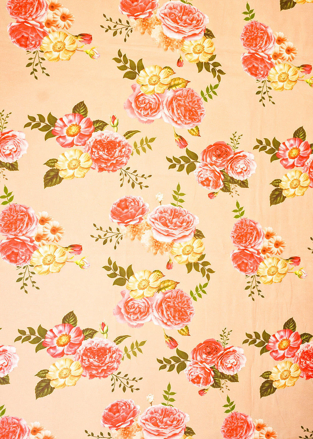 Sand-Organza-Fabric-with-All-Over-Floral-Print-14646