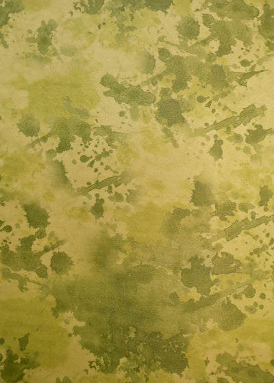 Green Organza Fabric with All Over Abstract Print 14653
