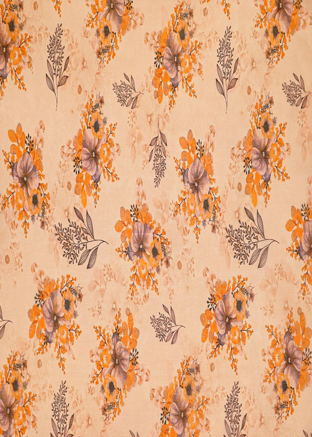Cream-Organza-Fabric-with-All-Over-Floral-Print-14786