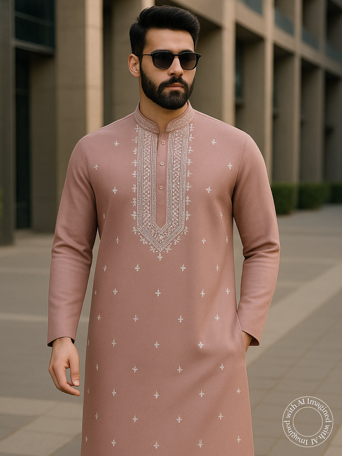 The Kohinoor – Unstitched Onion Kurta Fabric for Men 15608