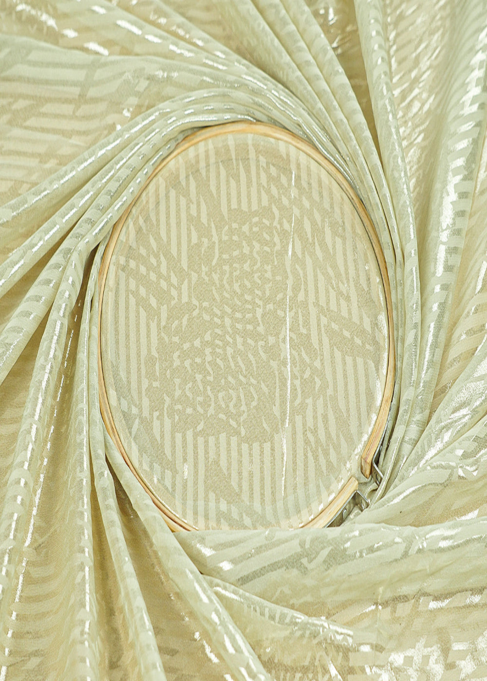 Pista-Green-Korean-Georgette-Fabric-With-All-Over-Bubble-Textured-Fabric-15738-close-view