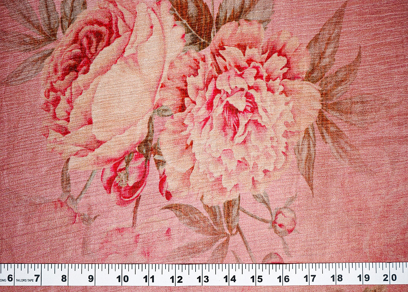 Onion Crushed Tissue Fabric With All Over Floral Print 15810