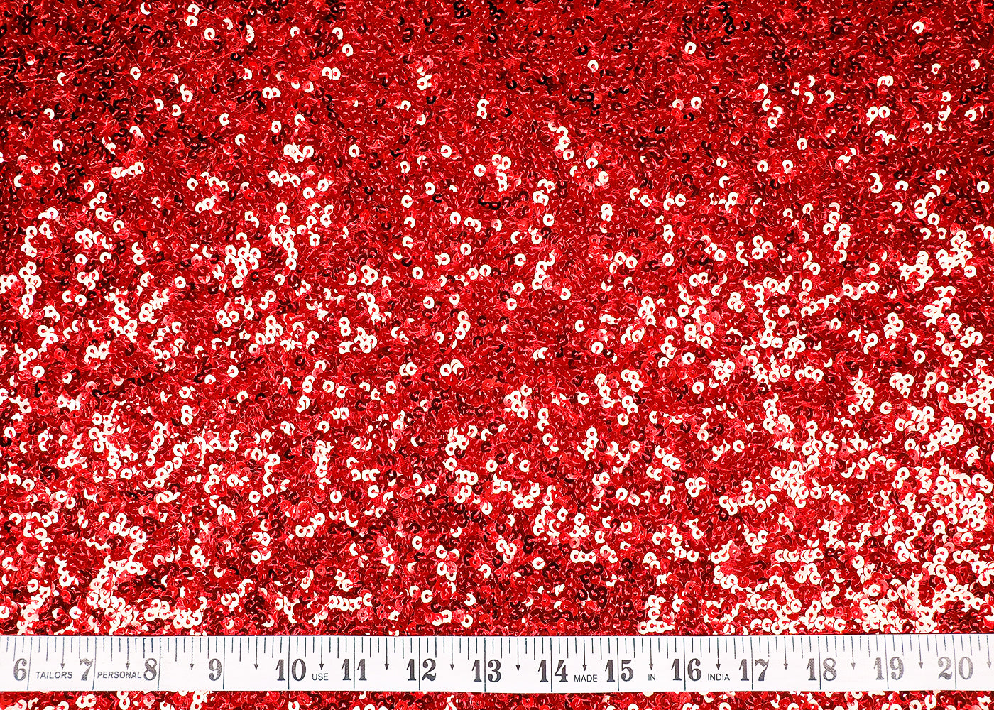 Disha Patani Inspired Edition | Red Embroidered Net Unstitched Fabric 16209