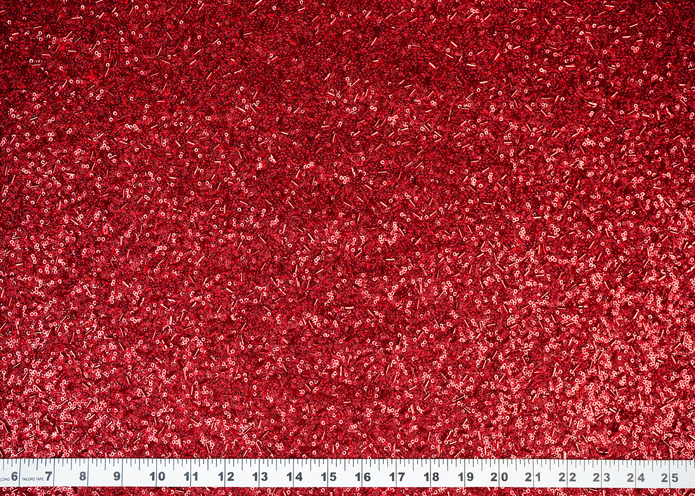 Red Imported Net Fabric With Allover Fabric Kutdana And Swarovski Work 16277