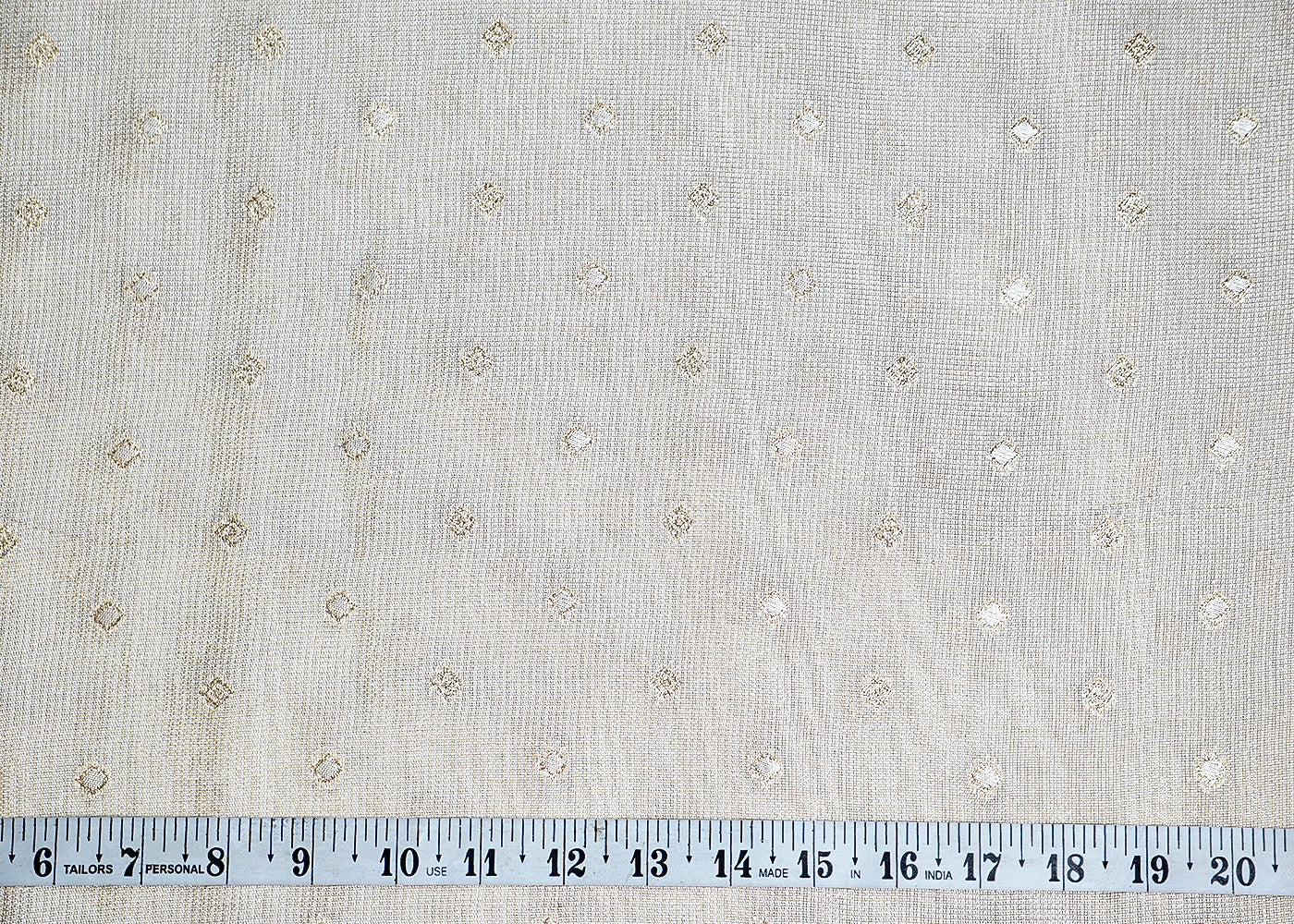 Golden Tissue Fabric With All Over Golden Zari Handloom 16425