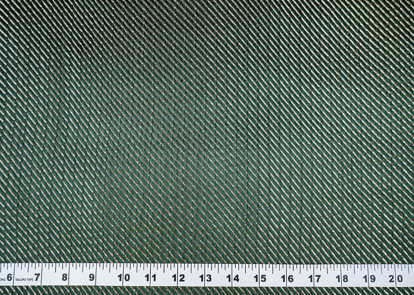 Dark Green Banarasi Silk Fabric With All Over Golden Zari Handloom 16506