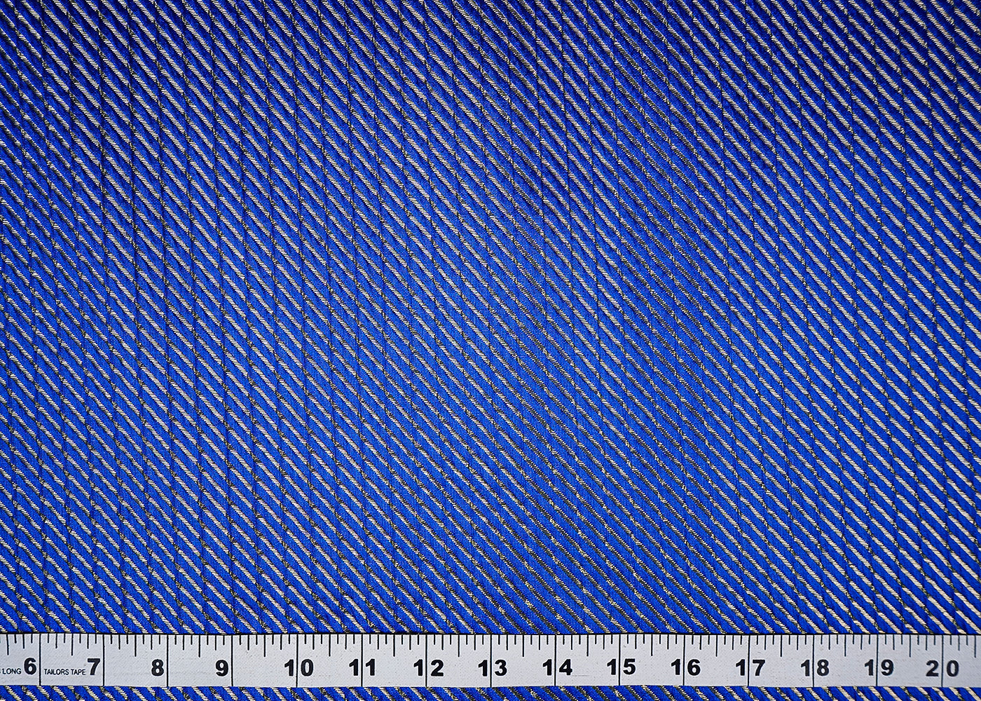 Royal Blue Banarasi Silk Fabric With All Over Golden Zari Handloom 16511