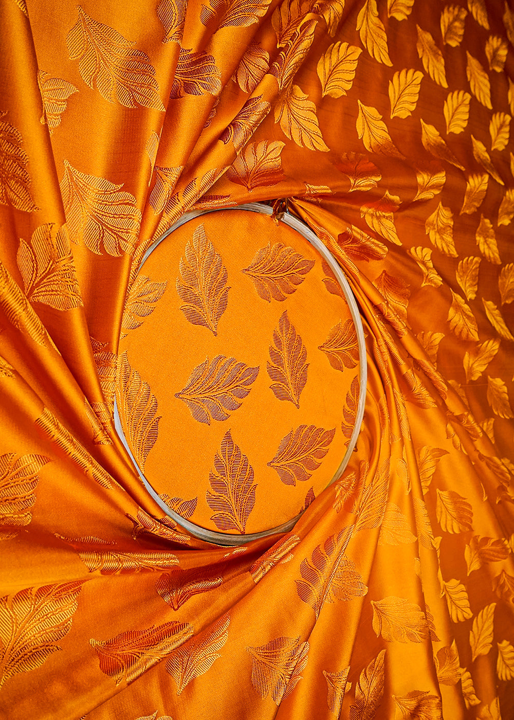 yellow-banarasi-brocade-fabric-with-all-over-thread-handloom-16575-close-view