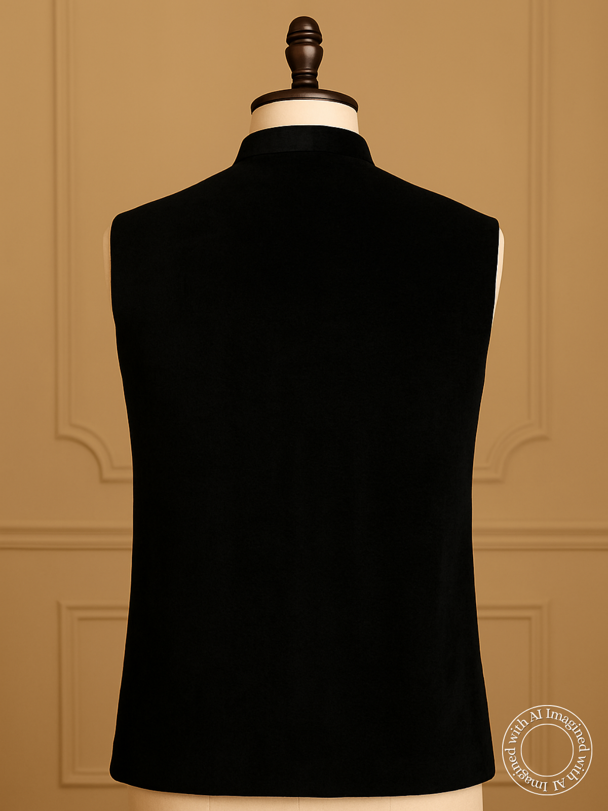 The Riwaayat – Unstitched Black Nehru Jacket Fabric for Men 16805
