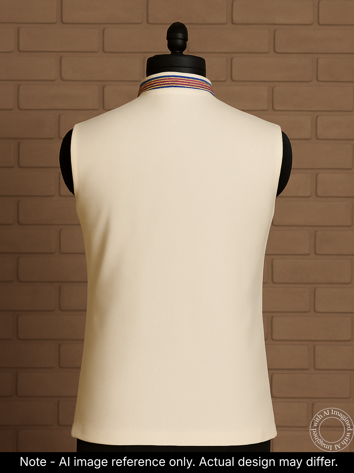 The Riwaayat – Unstitched White Nehru Jacket Fabric for Men 16808