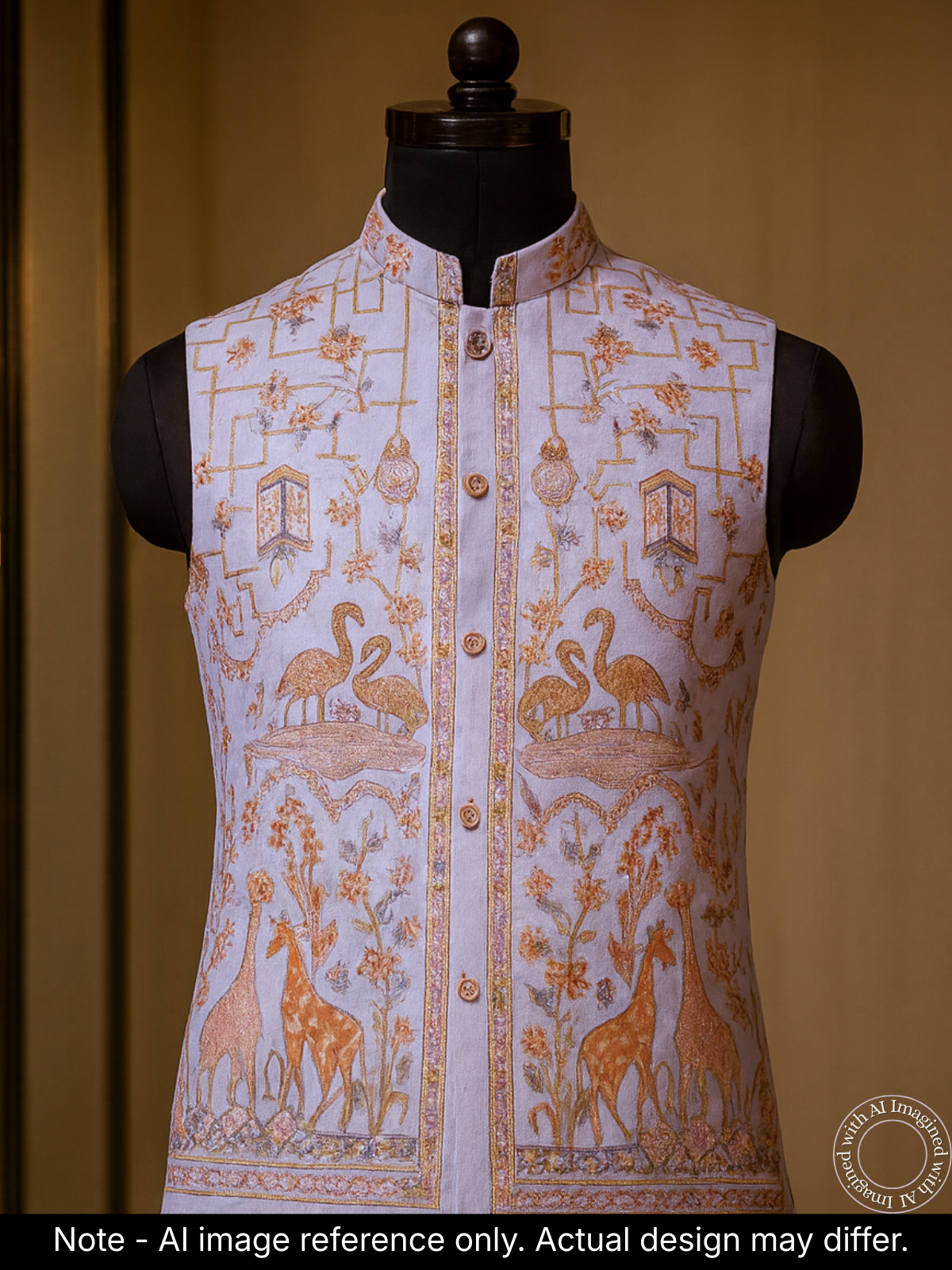 The Riwaayat – Unstitched Lavender Nehru Jacket Fabric for Men 16810