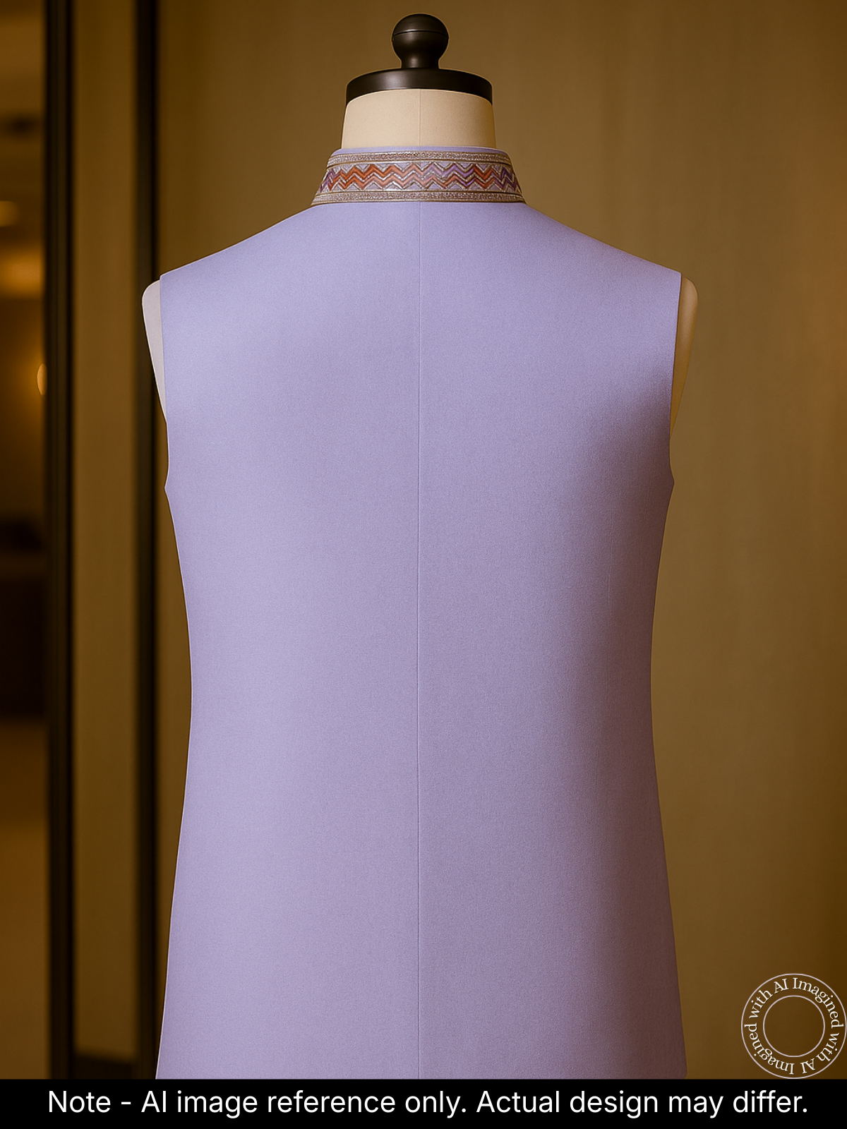 The Riwaayat – Unstitched Lavender Nehru Jacket Fabric for Men 16810