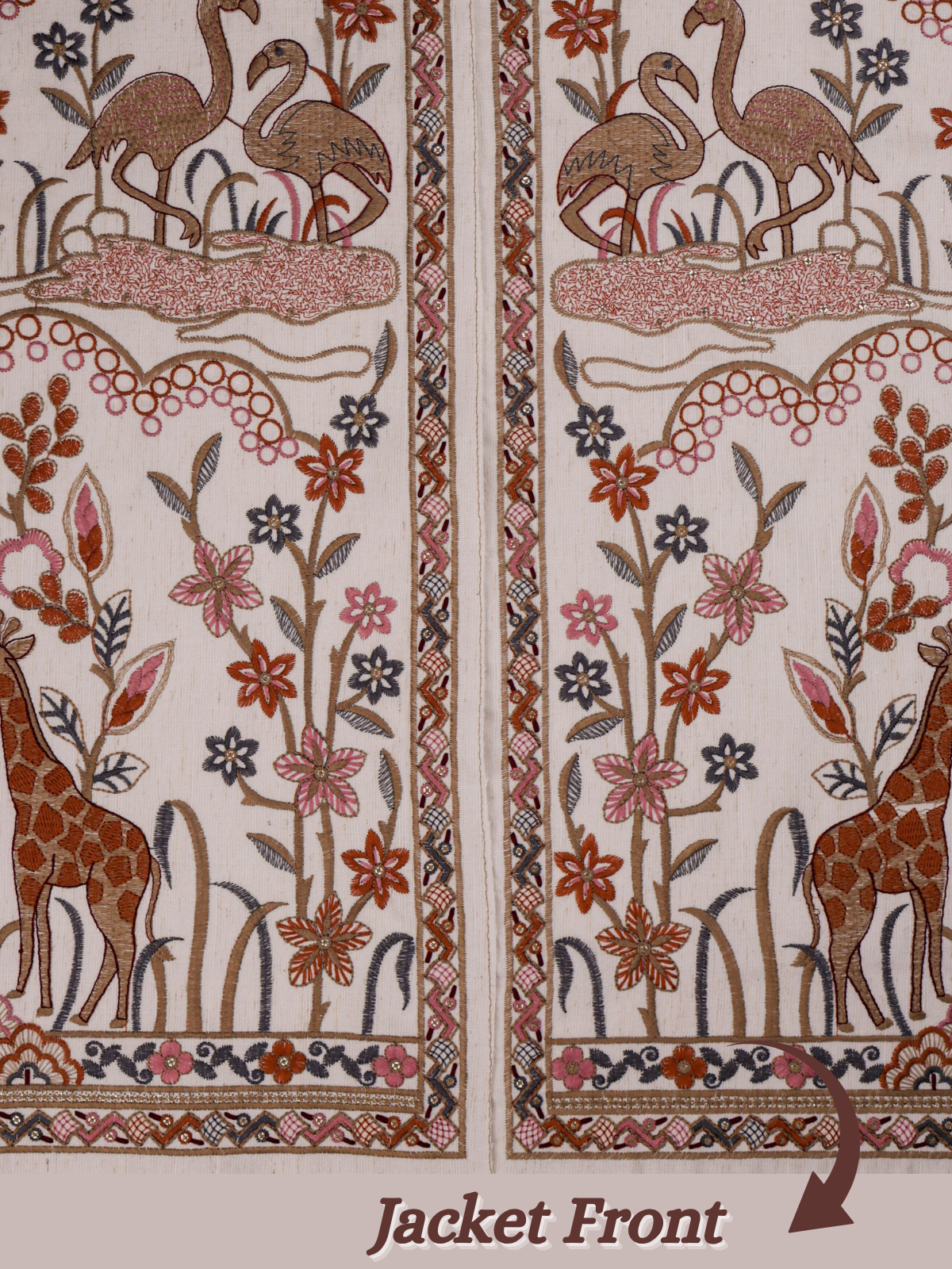 The Riwaayat – Unstitched Cream Nehru Jacket Fabric for Men 16811