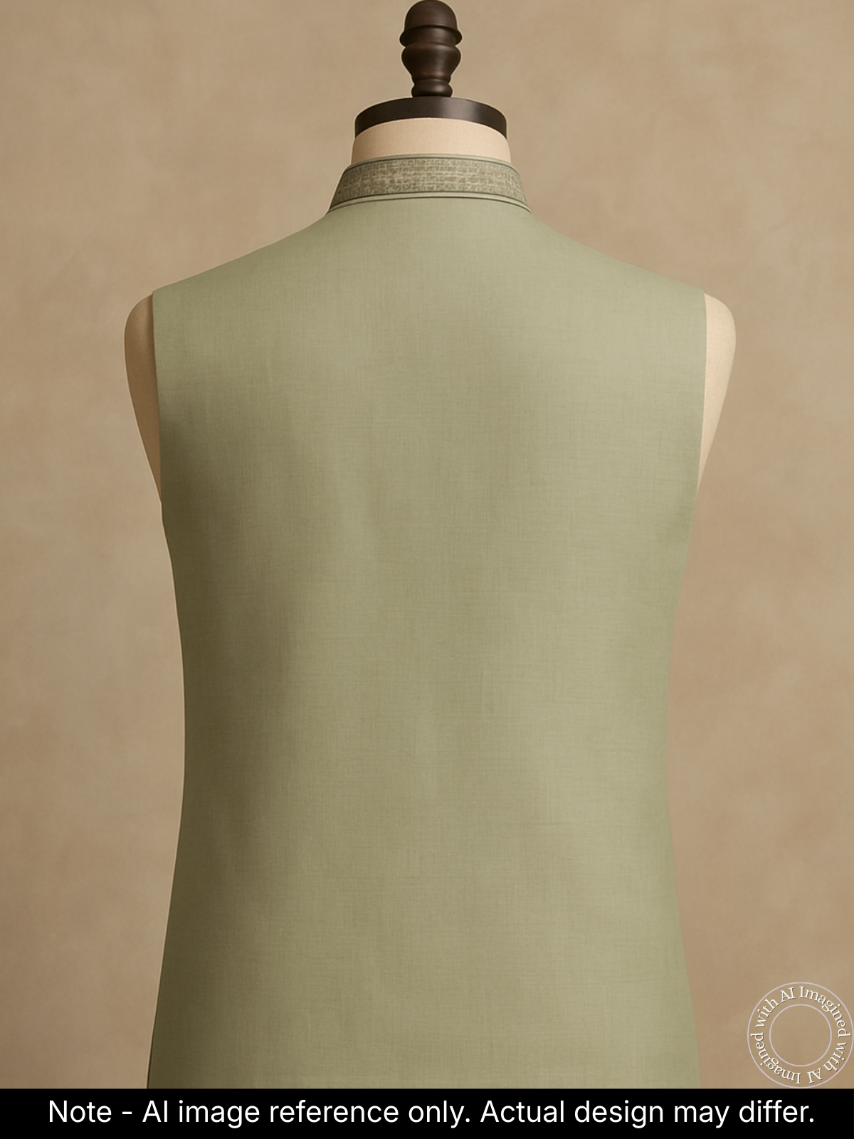 The Riwaayat – Unstitched Green Nehru Jacket Fabric for Men 16814