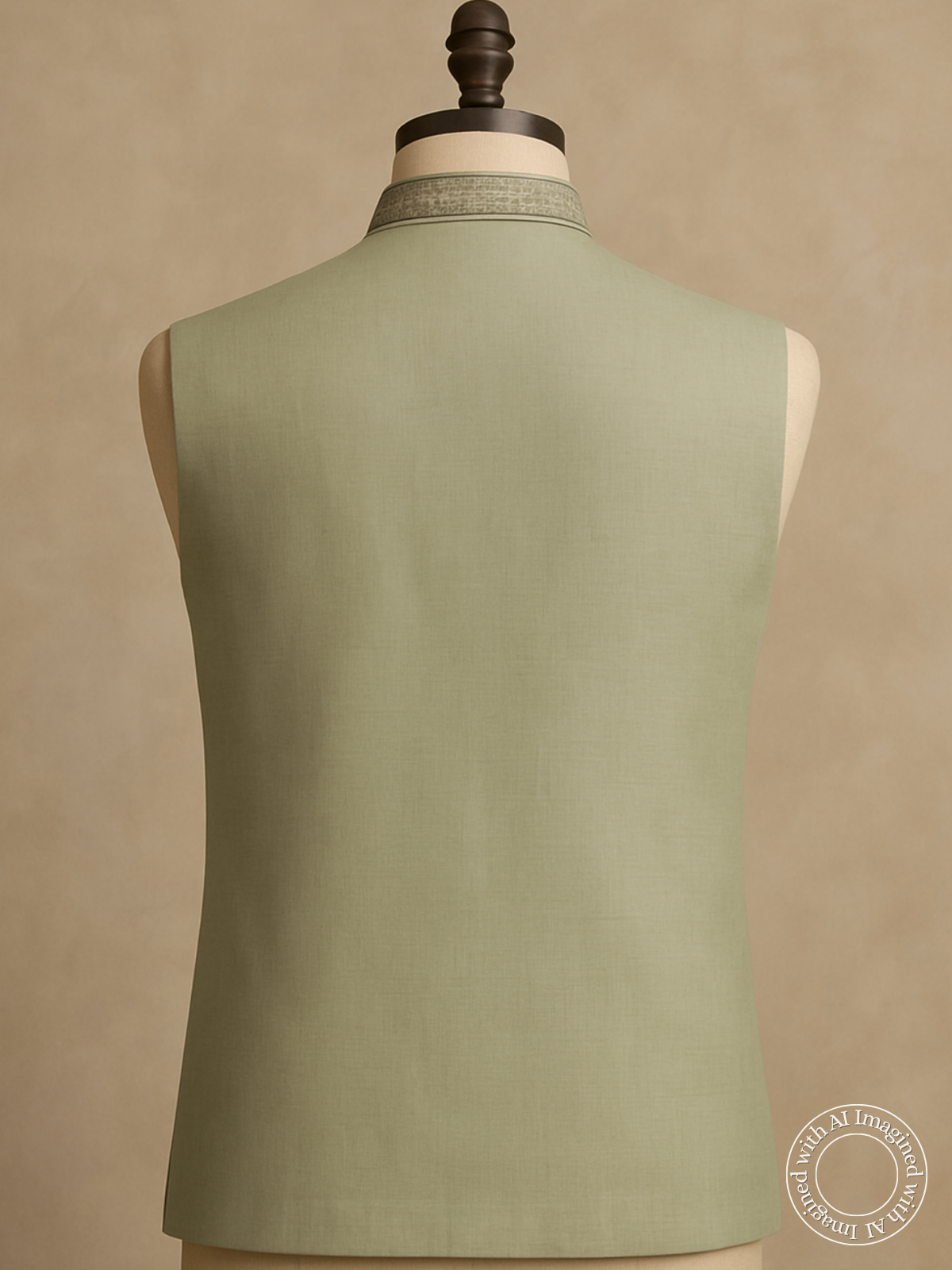The Riwaayat – Unstitched Green Nehru Jacket Fabric for Men 16814