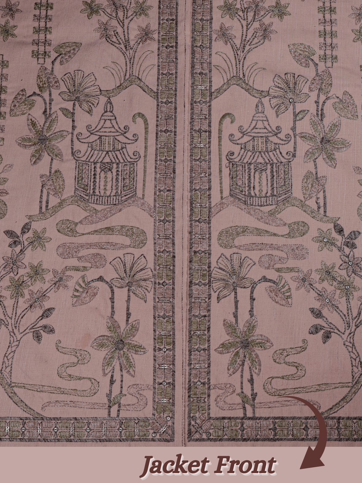 The Riwaayat – Unstitched Chiku Nehru Jacket Fabric for Men 16816