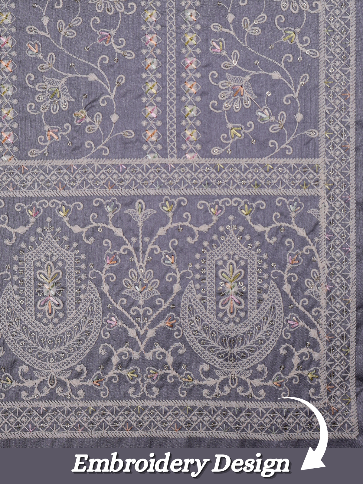 The Riwaayat – Unstitched Grey Nehru Jacket Fabric for Men 16820