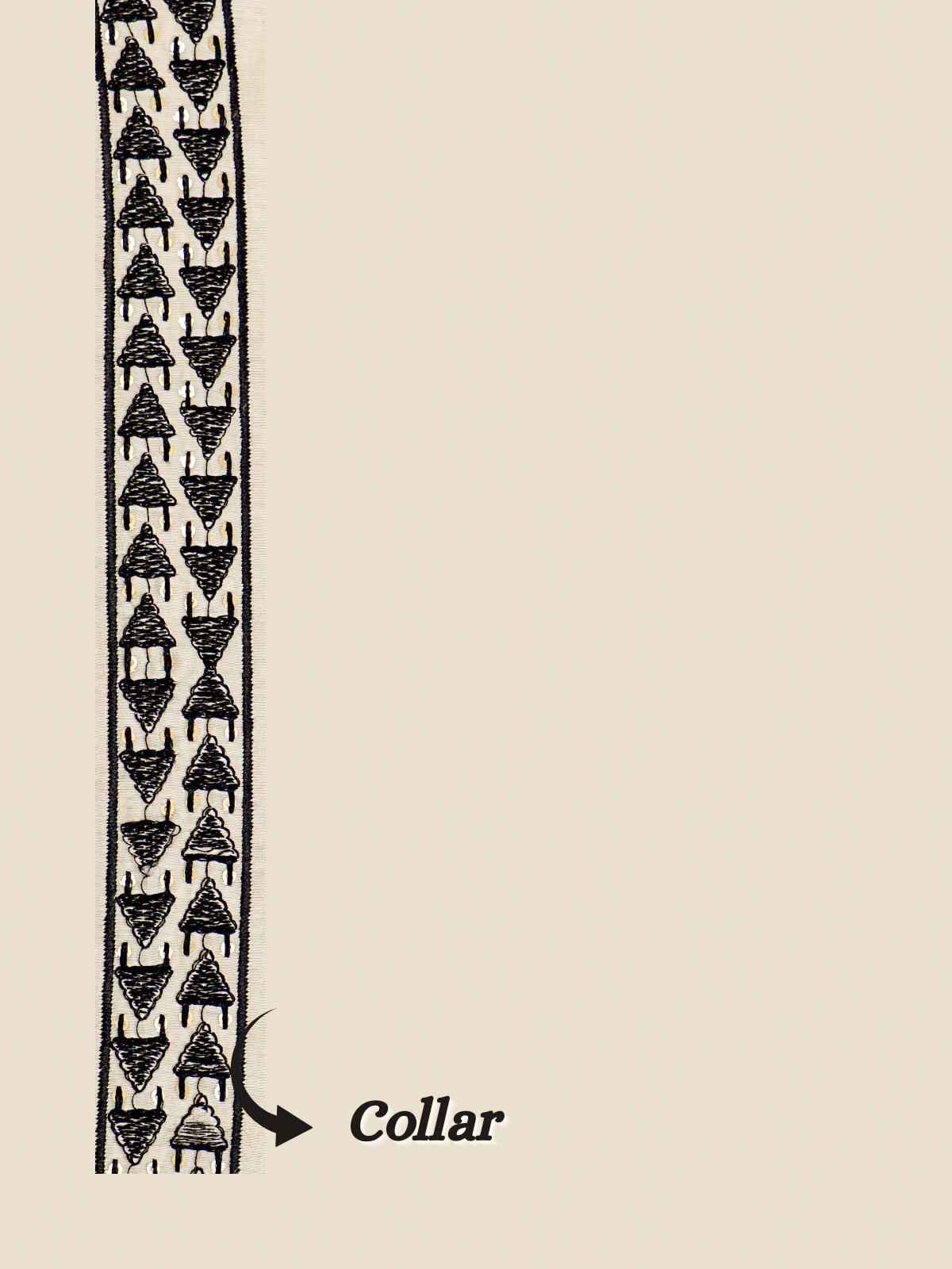 The Kohinoor – Unstitched Off White Kurta Fabric for Men 16824