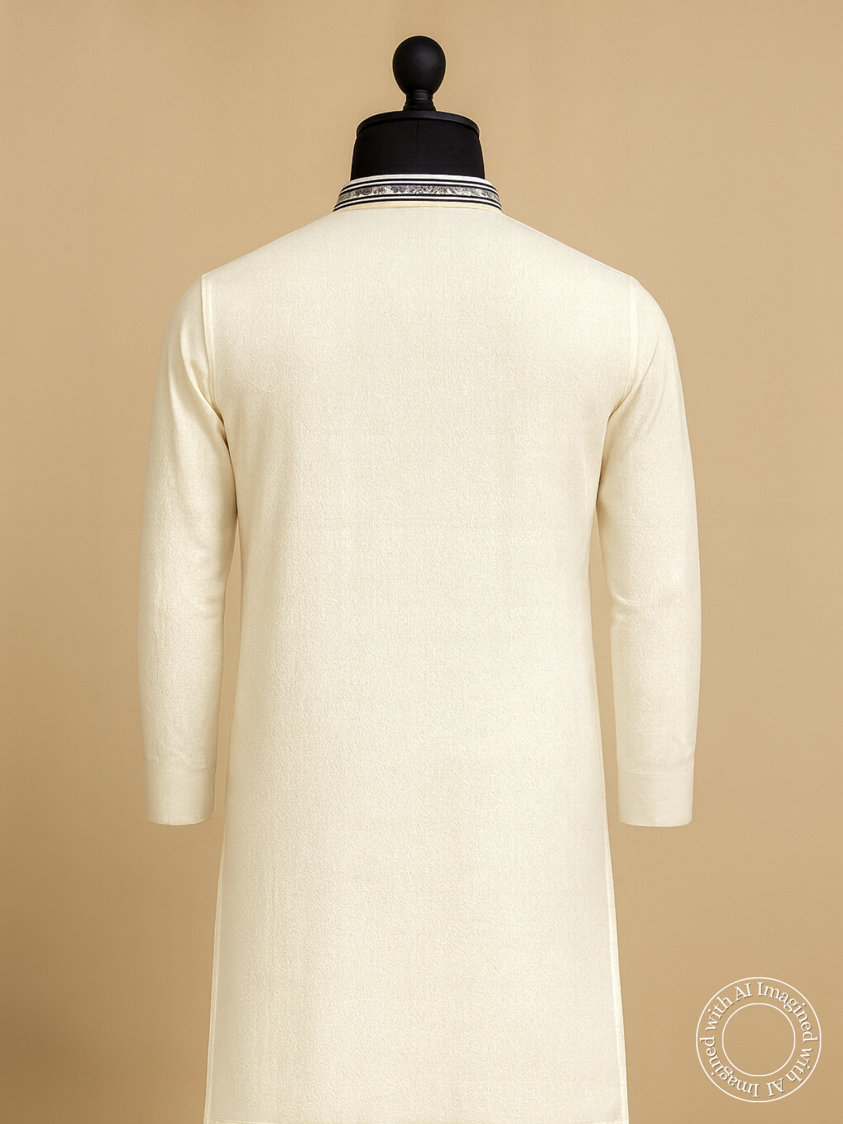 The Kohinoor – Unstitched Off White Kurta Fabric for Men 16826