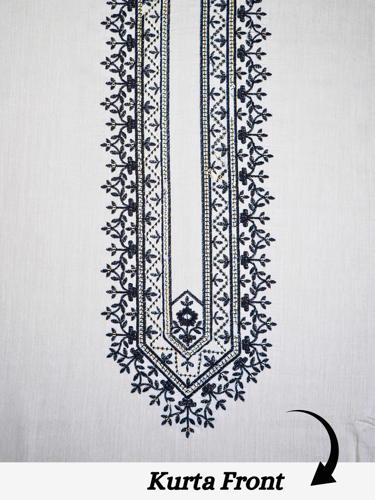 The Kohinoor – Unstitched Off White Kurta Fabric for Men 16826