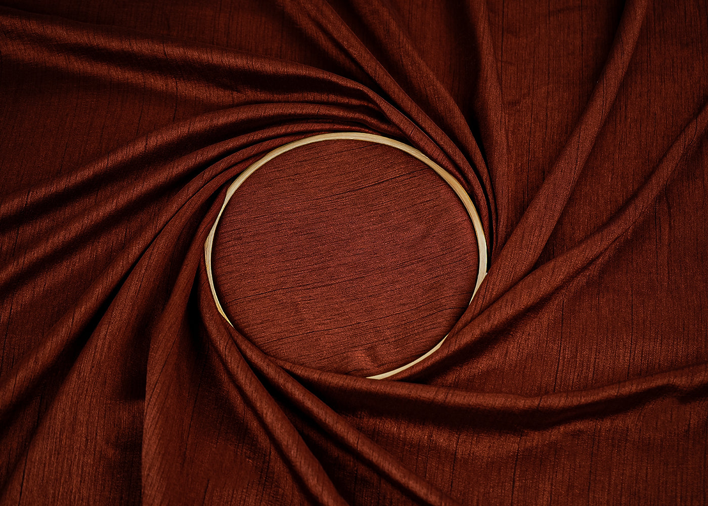 Brown Colored Nysa Silk Fabric 16857(101)