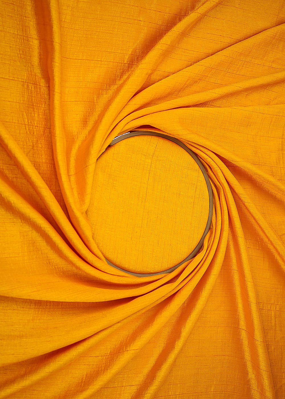 Mustard Colored Nysa Silk Fabric 16857(103)