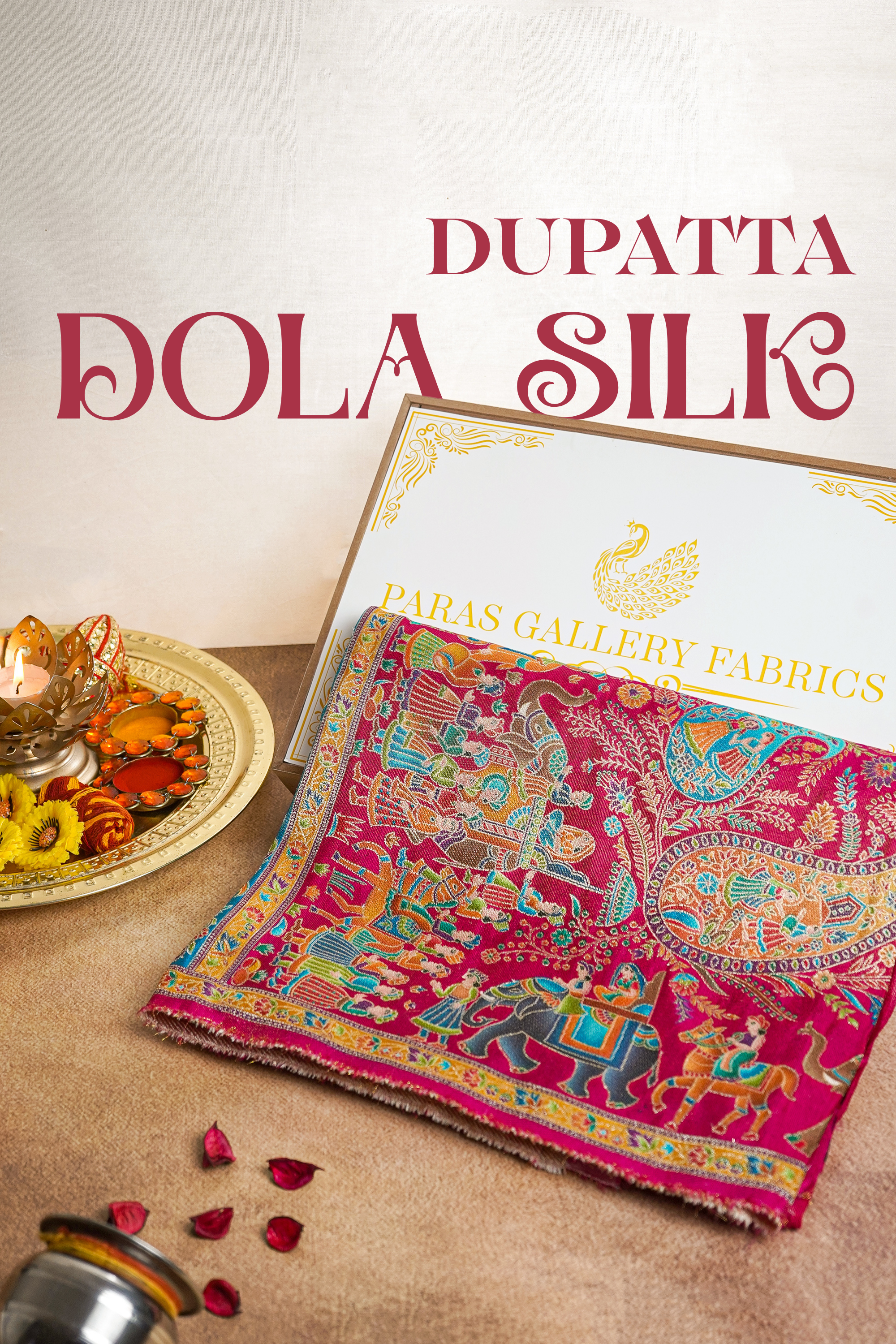 Pink-Dola-Silk-Dupatta-With-All-Over-Thread-And-Zari-Handloom-16893