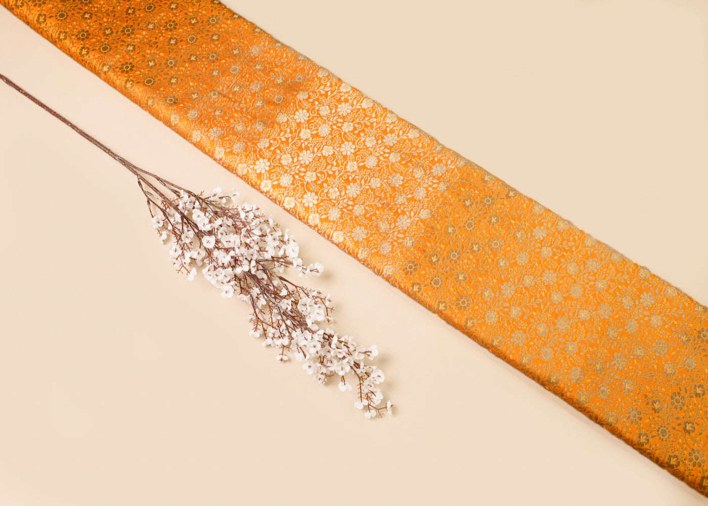 mustard-banarasi-brocade-fabric-with-all-over-golden-zari-handloom-16978