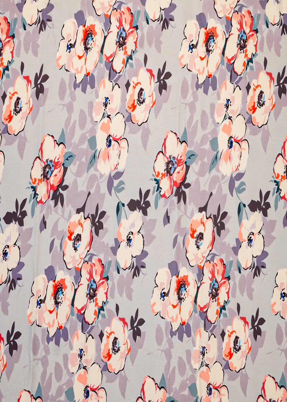 Light-Grey-Georgette-Satin-Fabric-with-All-Over-Abstract-Print-17025