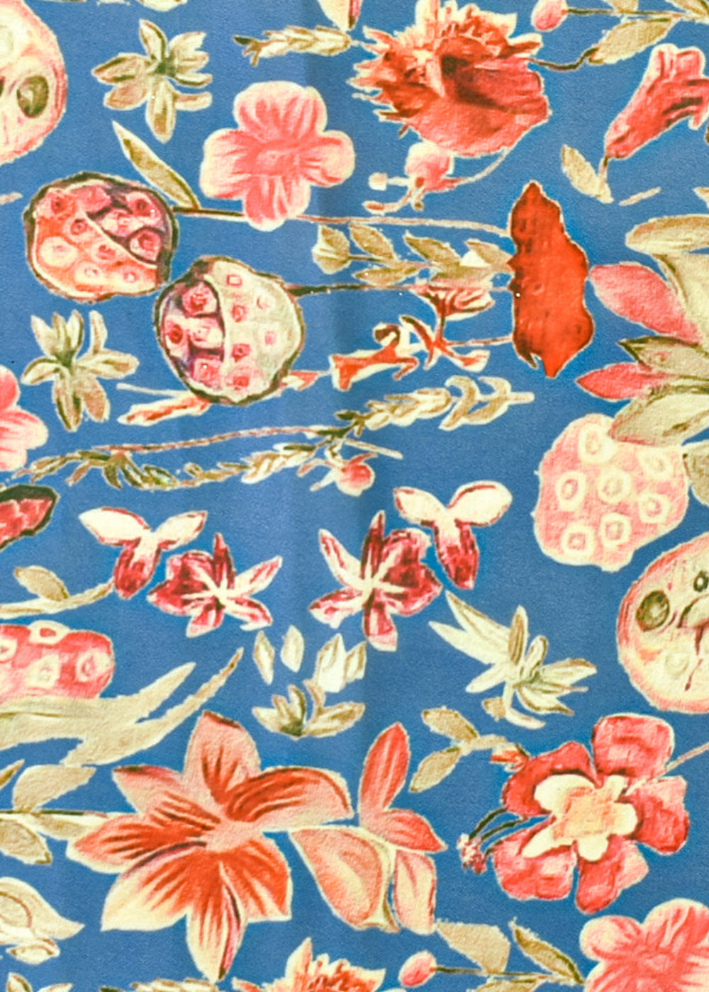 Blue-Georgette-Satin-Fabric-with-All-Over-Abstract-Print-17060