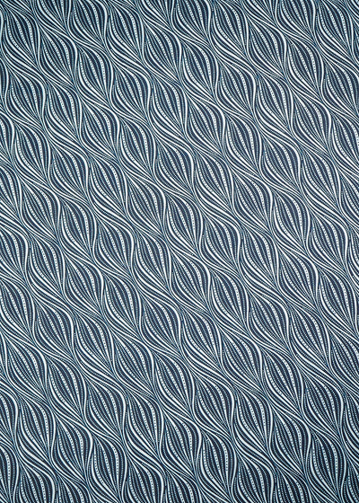 Teal Blue Georgette Fabric With All Over Abstract Print 17178