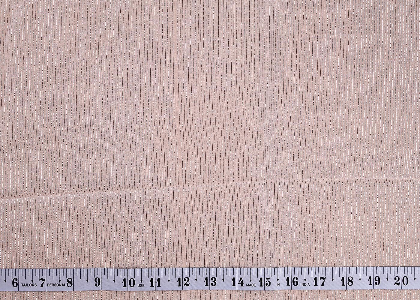 (Pre-Cut 3.5 Mtr ) White Georgette Fabric With  All Over Lurex Thread Work 17717