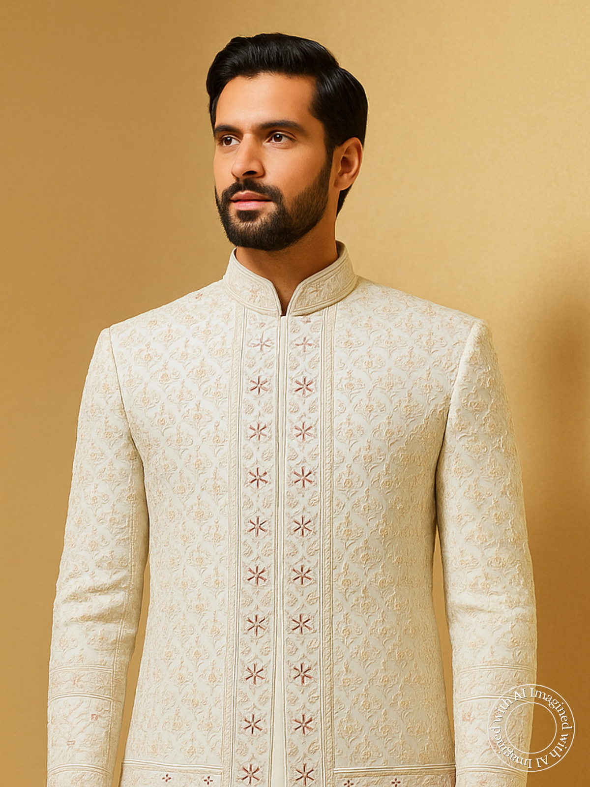 The Virasat – Unstitched White Regal Menswear Fabric 17811