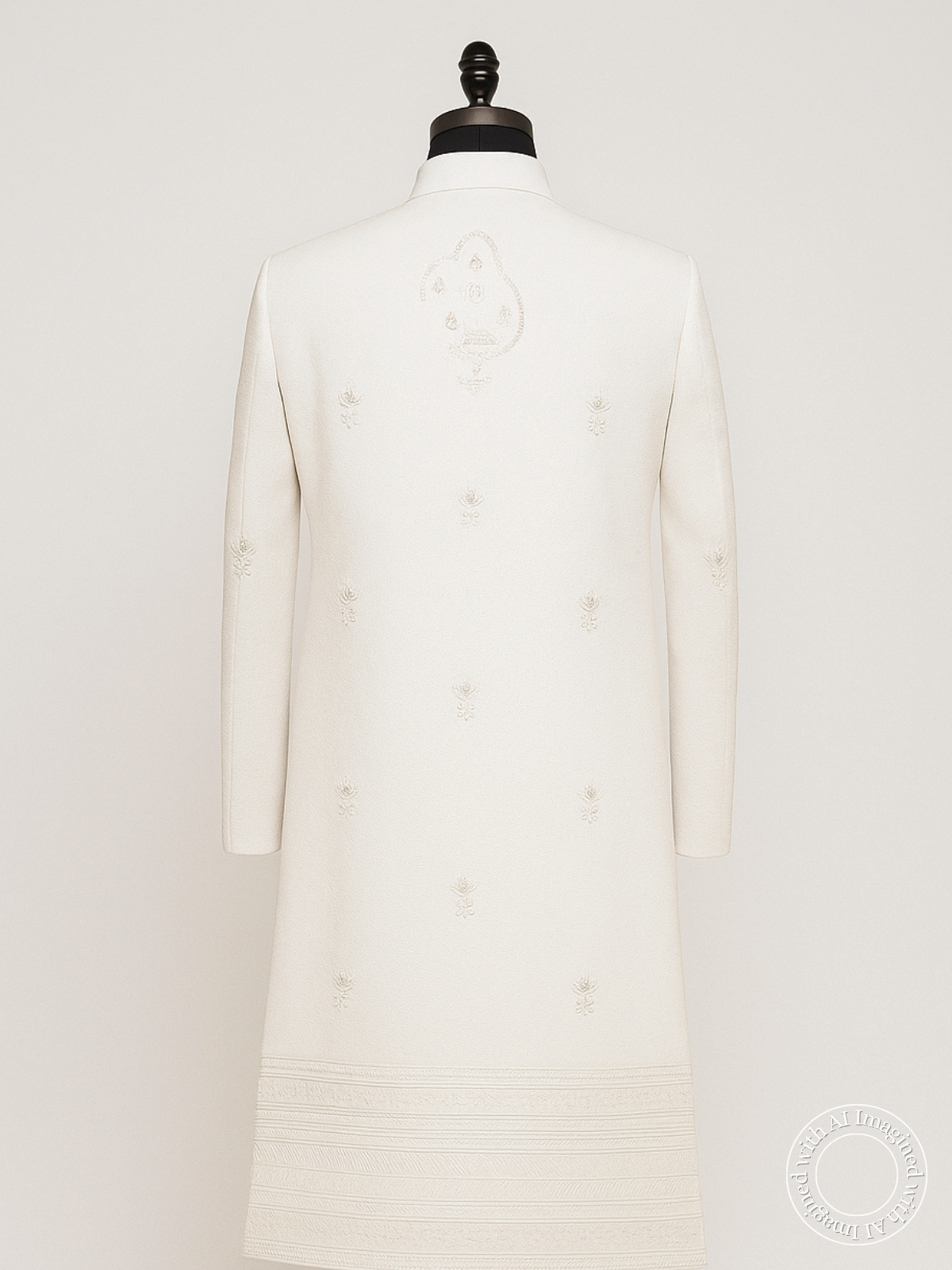 The Virasat – Unstitched White Regal Menswear Fabric 17812