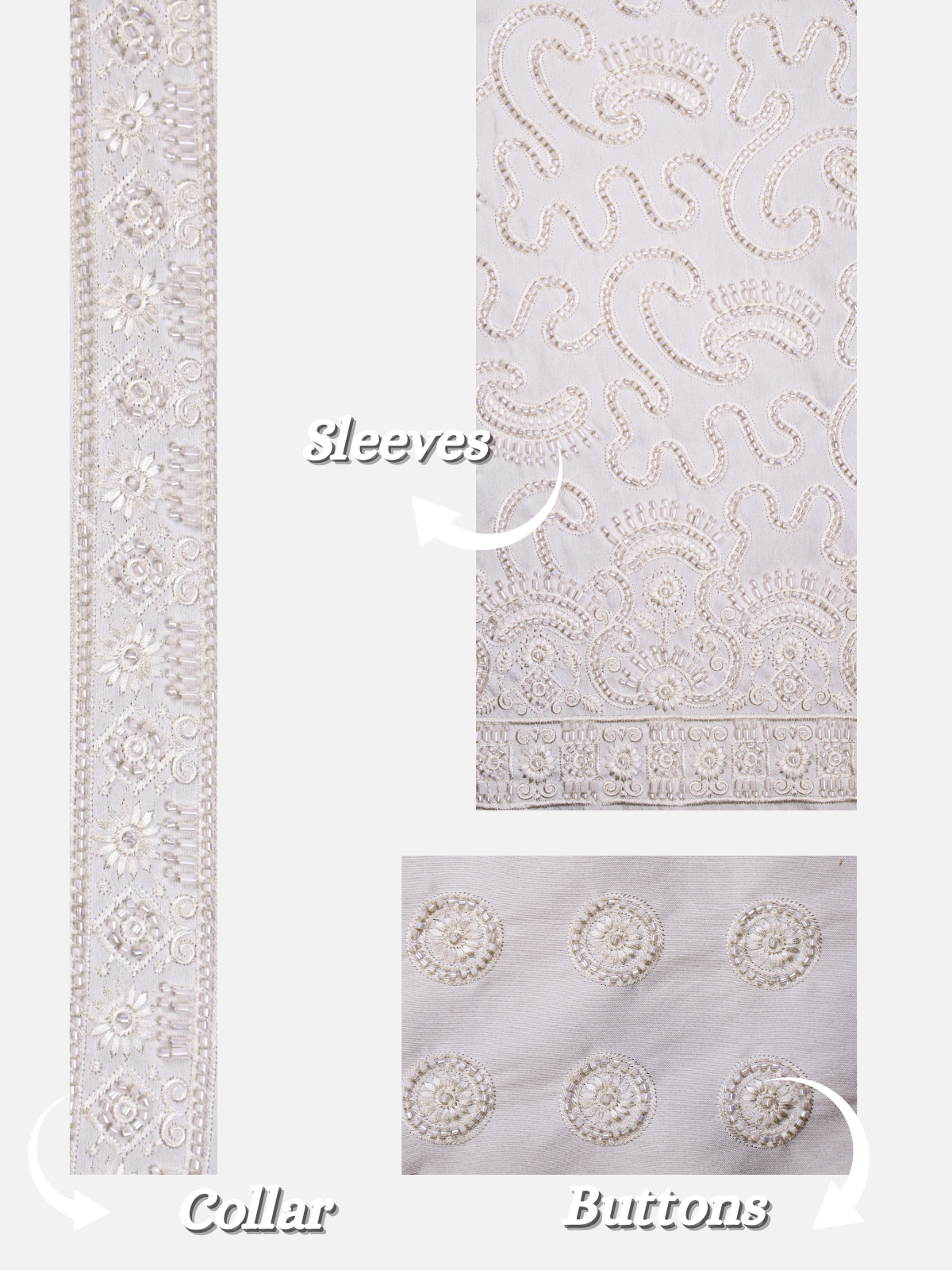 The Virasat – Unstitched White Regal Menswear Fabric 17812