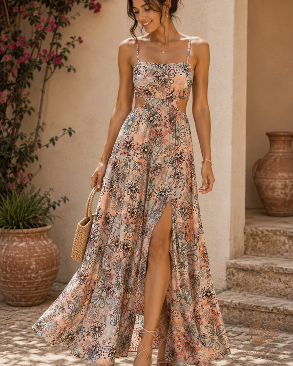 Multi-Color Georgette Satin Fabric All Over Abstract Print 17926