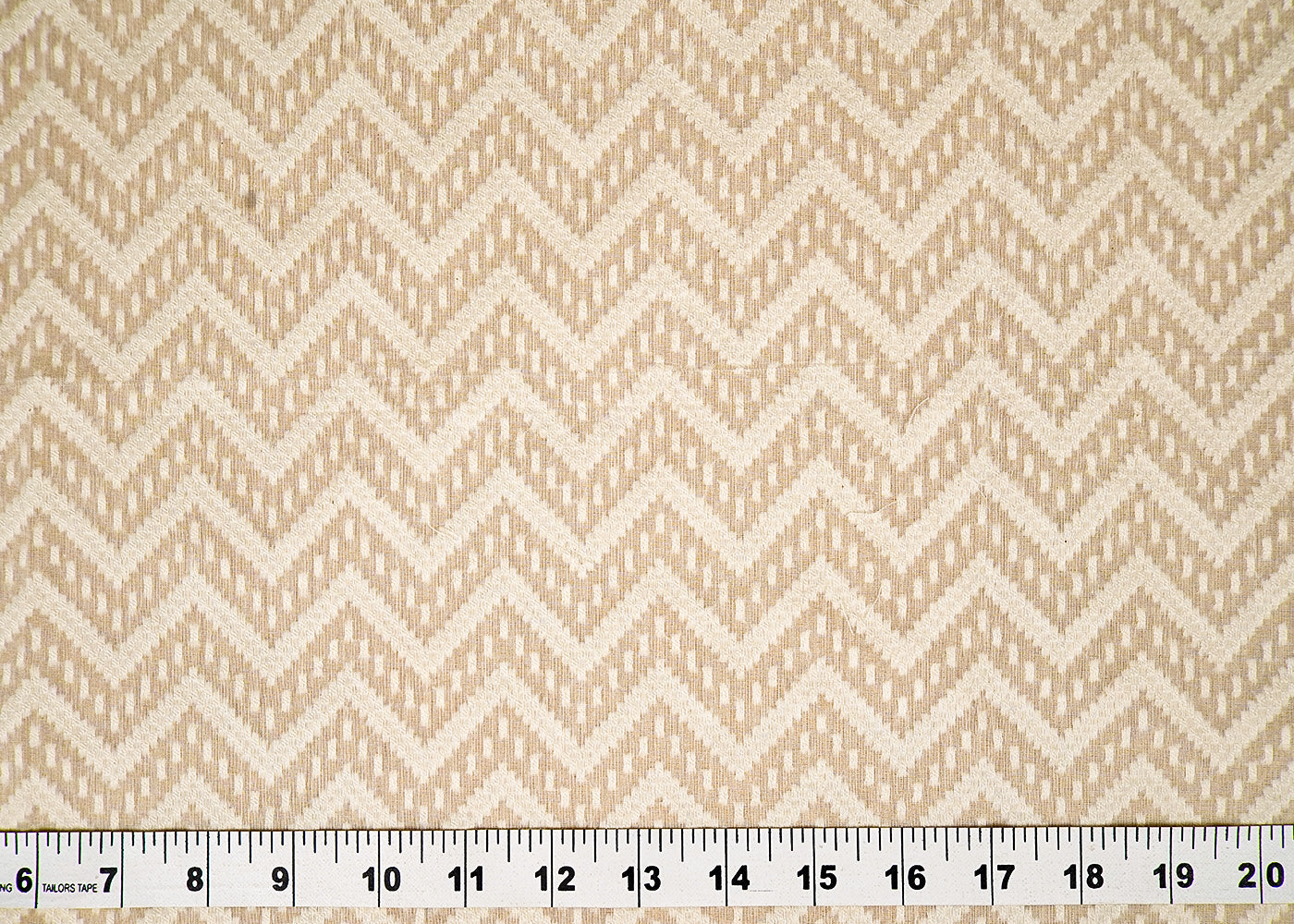 (Pre-Cut 2 MTR) Off White Chanderi Fabric With All Over Thread Work 18066