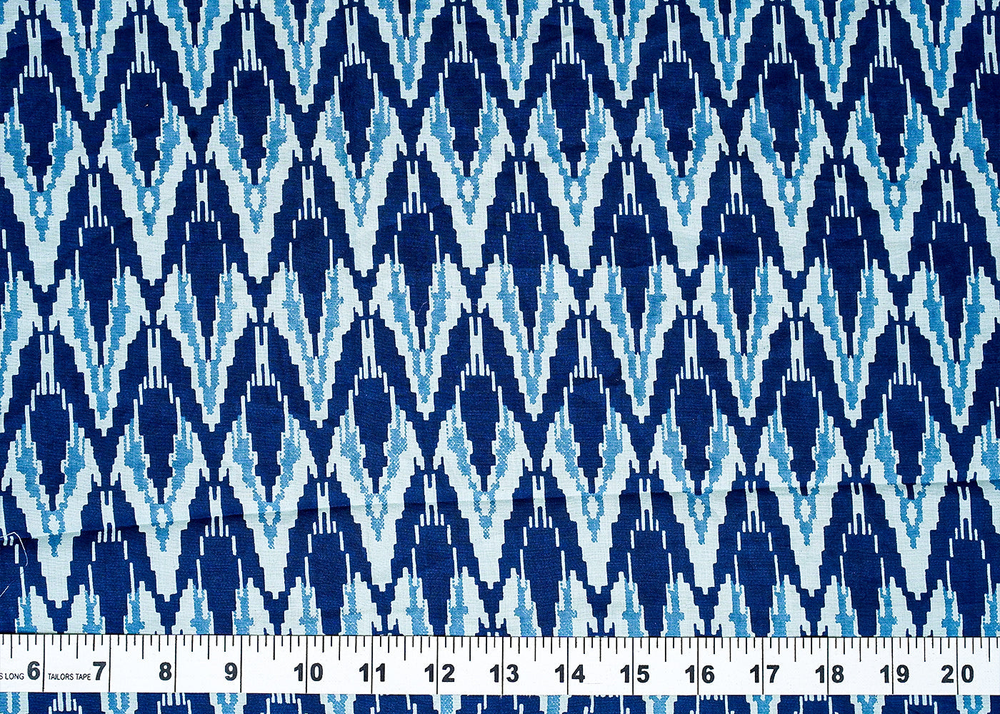 ( Pre-Cut 0.9 MTR) Blue Cotton Fabric With All Over Abstract Print  18155