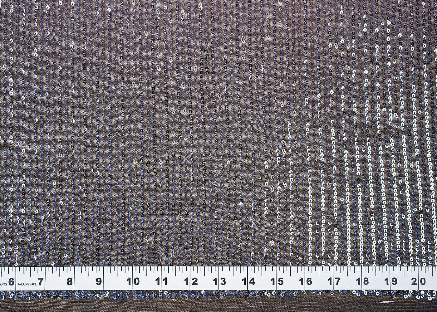 ( Pre-Cut 1.5 MTR) Lavender And Green Lycra Fabric With  Dual Shade All Over Sequins Work 18196