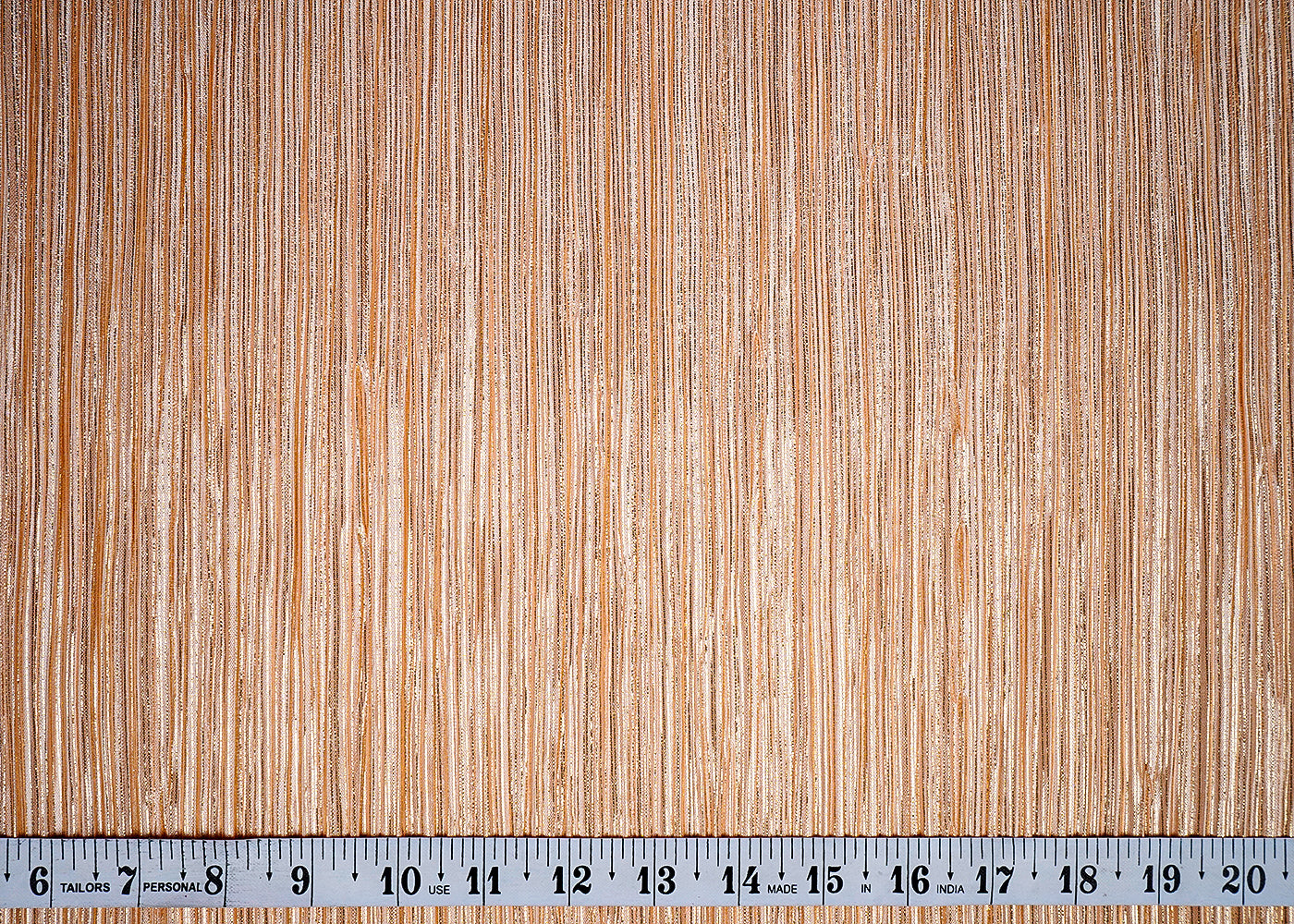 (Pre-Cut 5 MTR)Peach Stain Fabric with Pleated Texture 18271