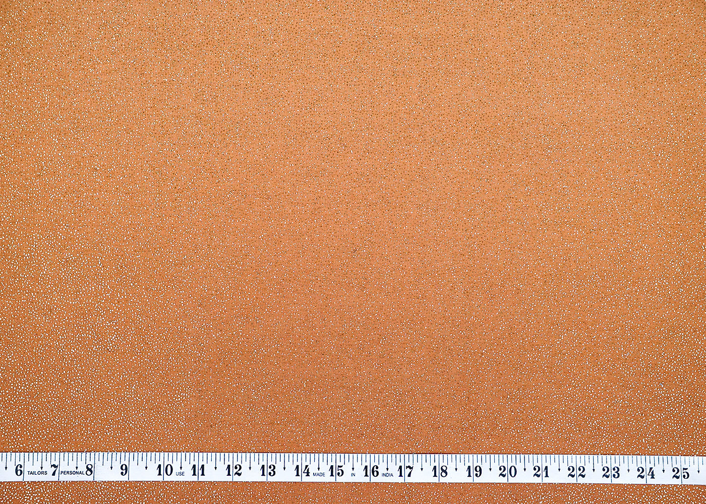 (Pre-Cut 5.6 MTR) Brown Moon Light Fabric With All Over Gliter Work 18461