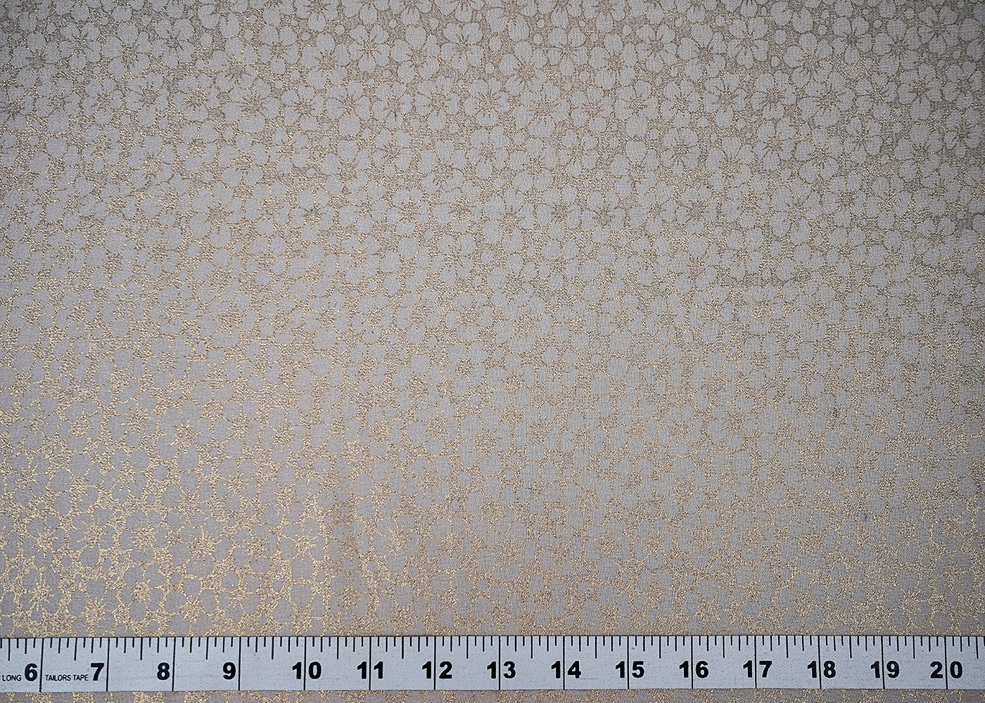 (Pre-Cut 3.8 MTR) White Georgette Fabric With All Over Shimmer Work 18462